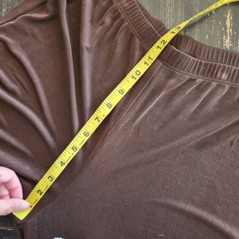 Chico's Traveler Slinky Pants Women's 2 REG 12 L 31x30" Brown Straight FLAW - Picture 7 of 10